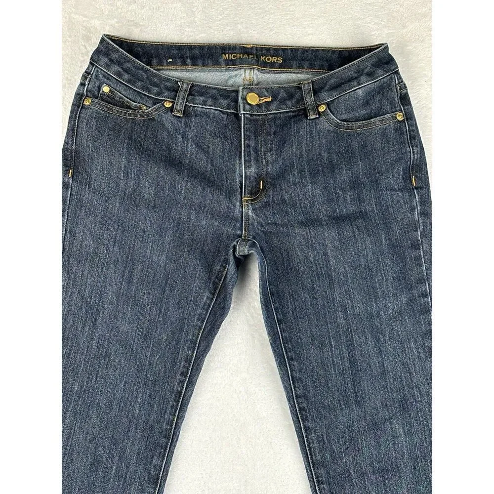 Michael Kors‎ Jeans Womens Blue Izzy Skinny Jeans Size 6P (28x28)